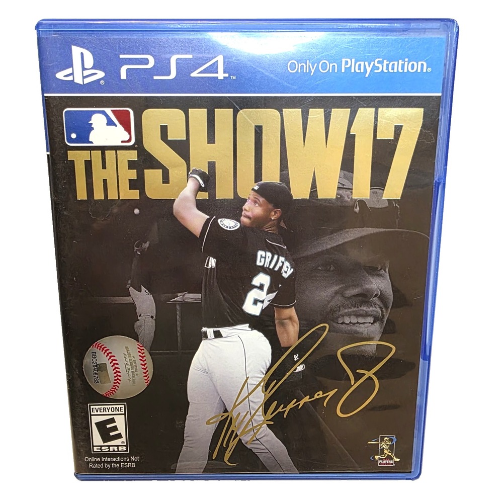 MLB The Show 17 PS4, Rated E, Griffey Baseball Simulation Multiplayer Tested CIB